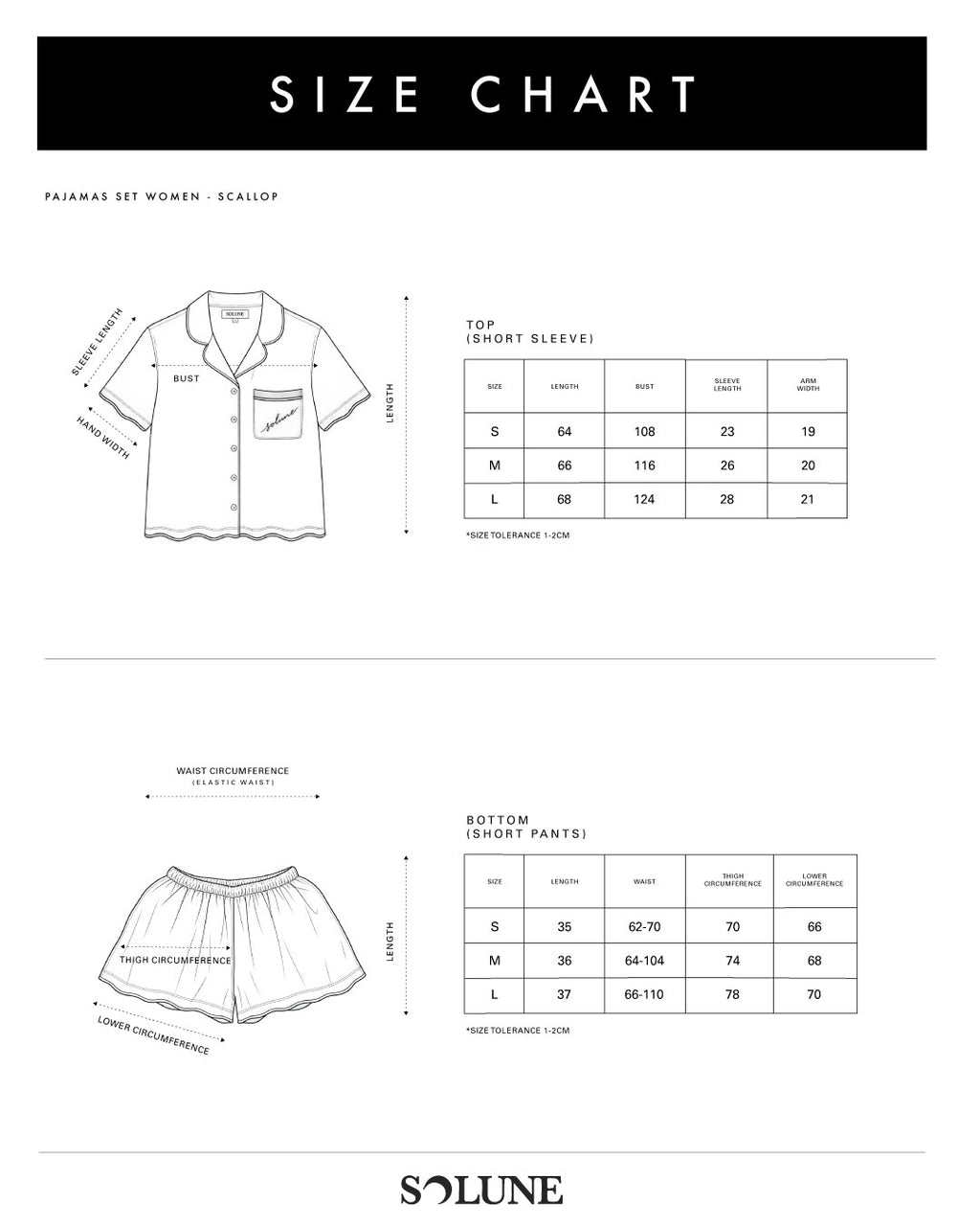 Solune - Pajamas Set Women Scallop
