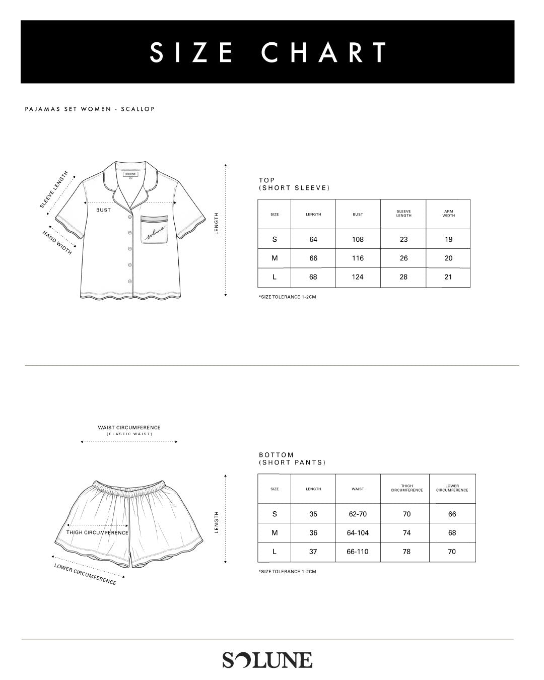 Solune - Pajamas Set Women Scallop