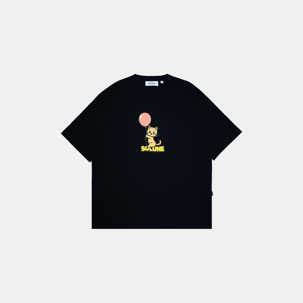 Solune - Oversized T-Shirt Unisex Cataloon Black