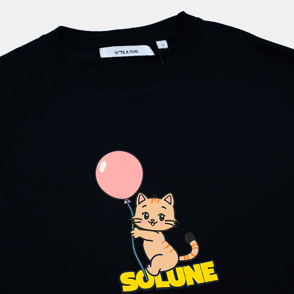 Solune - Oversized T-Shirt Unisex Cataloon Black
