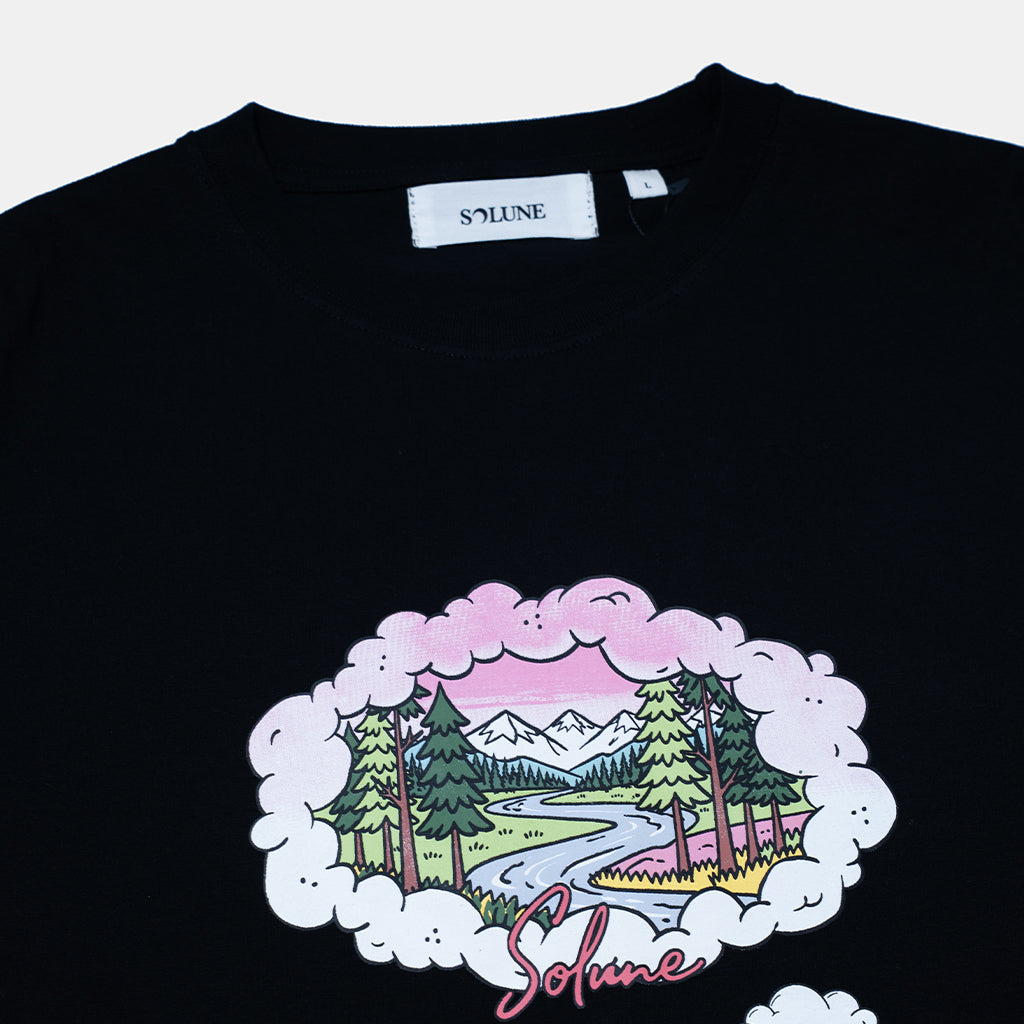 Solune - Oversized T-Shirt Unisex Day Dream Black