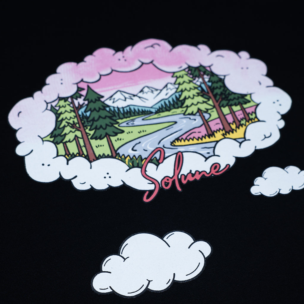 Solune - Oversized T-Shirt Unisex Day Dream Black